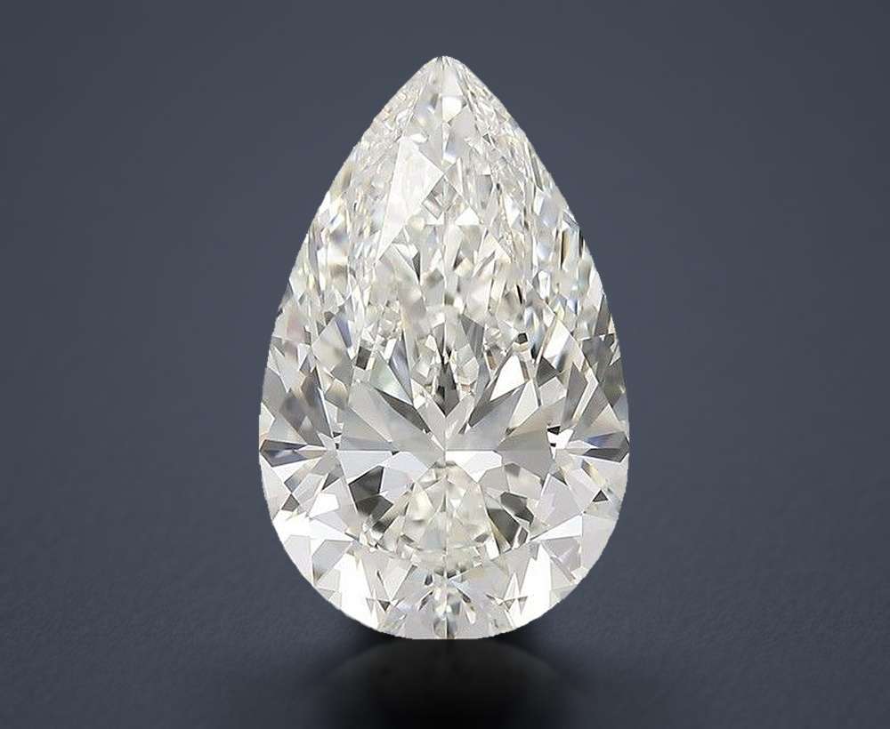 4.01 Carat Pear Natural Diamond
