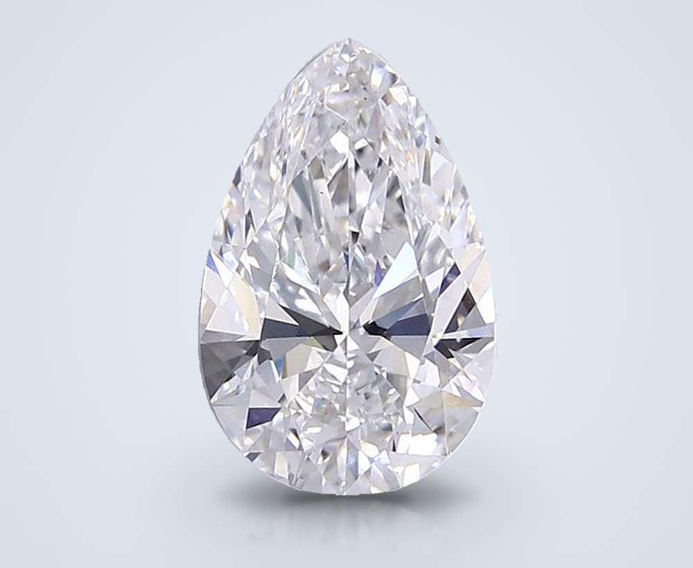 4.09 Carat Pear Lab Diamond