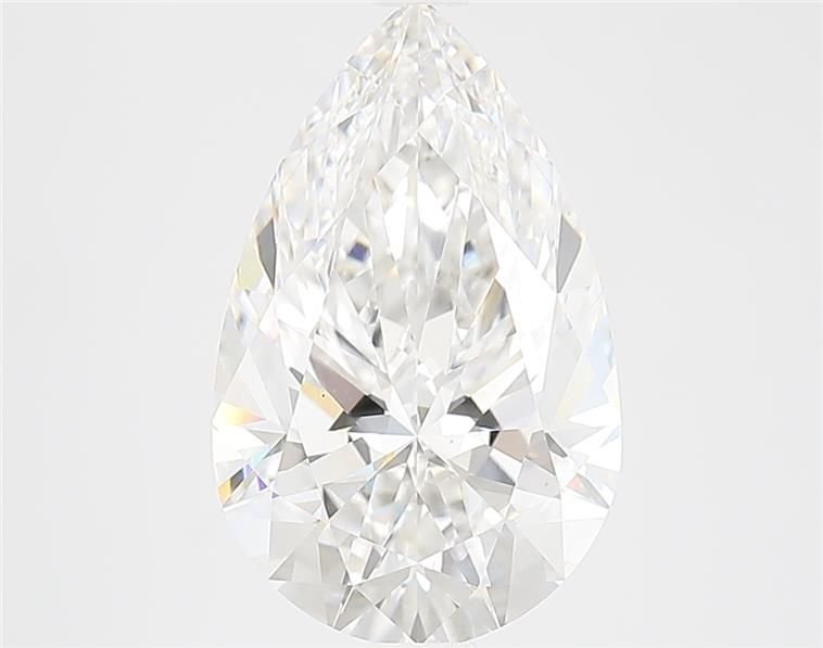 3.63ct E VS1 Rare Carat Ideal Cut Pear Lab Grown Diamond