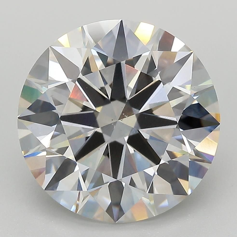 6.05ct F VS2 Rare Carat Ideal Cut Round Lab Grown Diamond