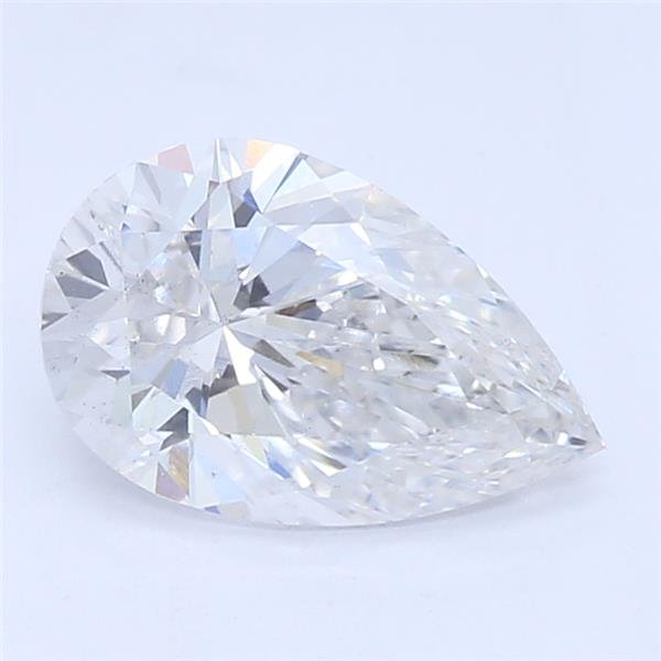 0.78ct E SI1 Rare Carat Ideal Cut Pear Lab Grown Diamond