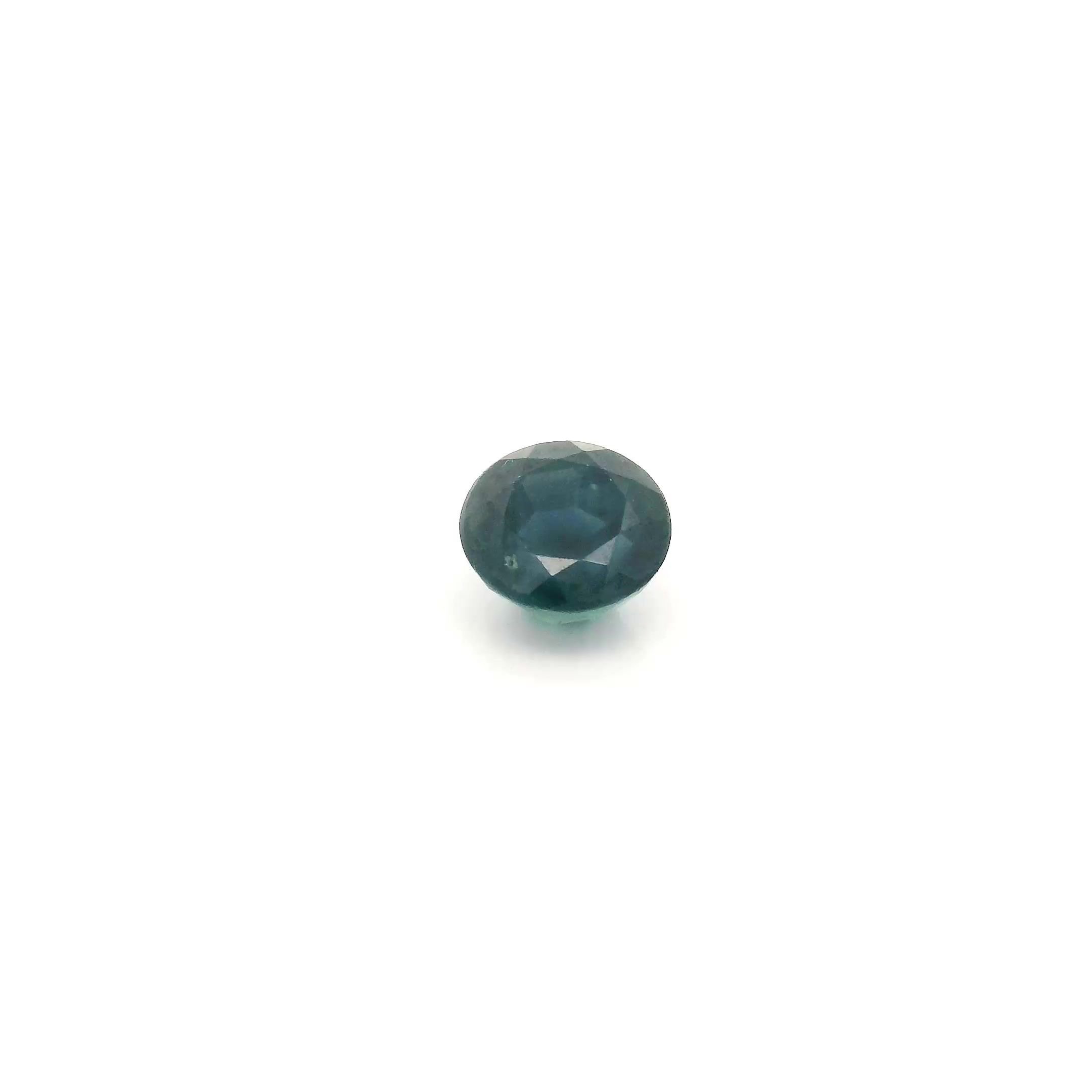 0.65 Carat Deep Blue Round Sapphire