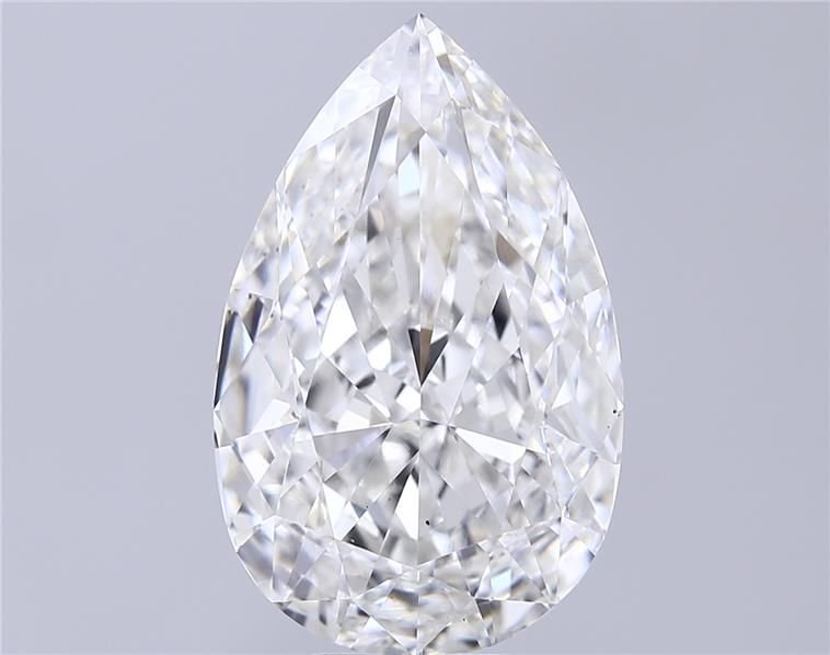 12.05ct F VS2 Rare Carat Ideal Cut Pear Lab Grown Diamond