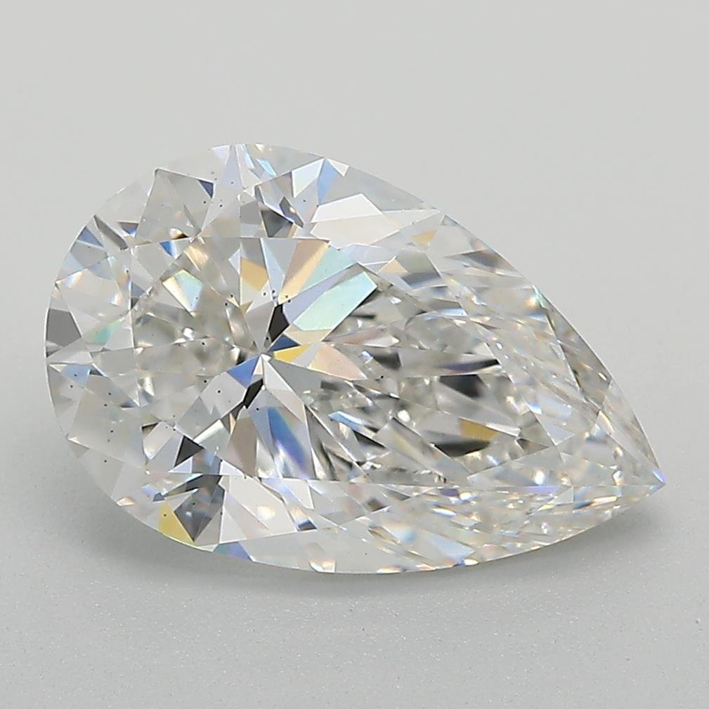 2.89ct E VS2 Rare Carat Ideal Cut Pear Lab Grown Diamond