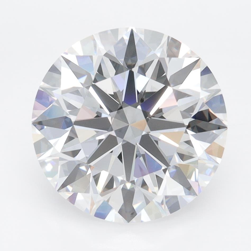 4.05ct D VVS1 Rare Carat Ideal Cut Round Lab Grown Diamond
