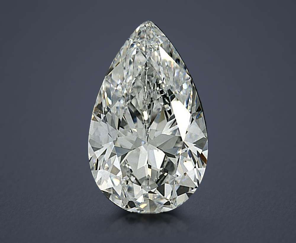 3.76 Carat Pear Natural Diamond