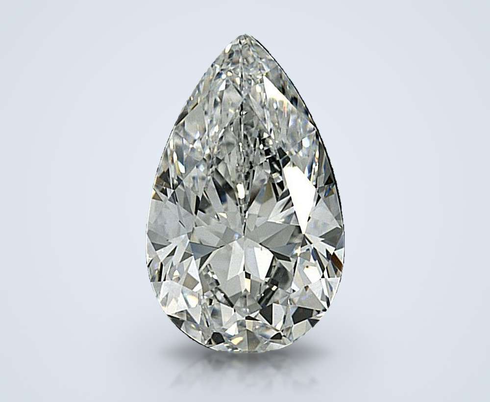 3.76 Carat Pear Natural Diamond