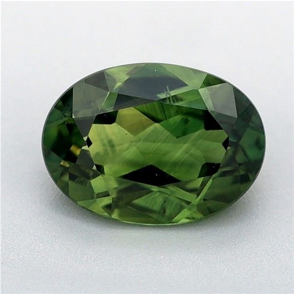 0.86 Carat Green Oval Sapphire