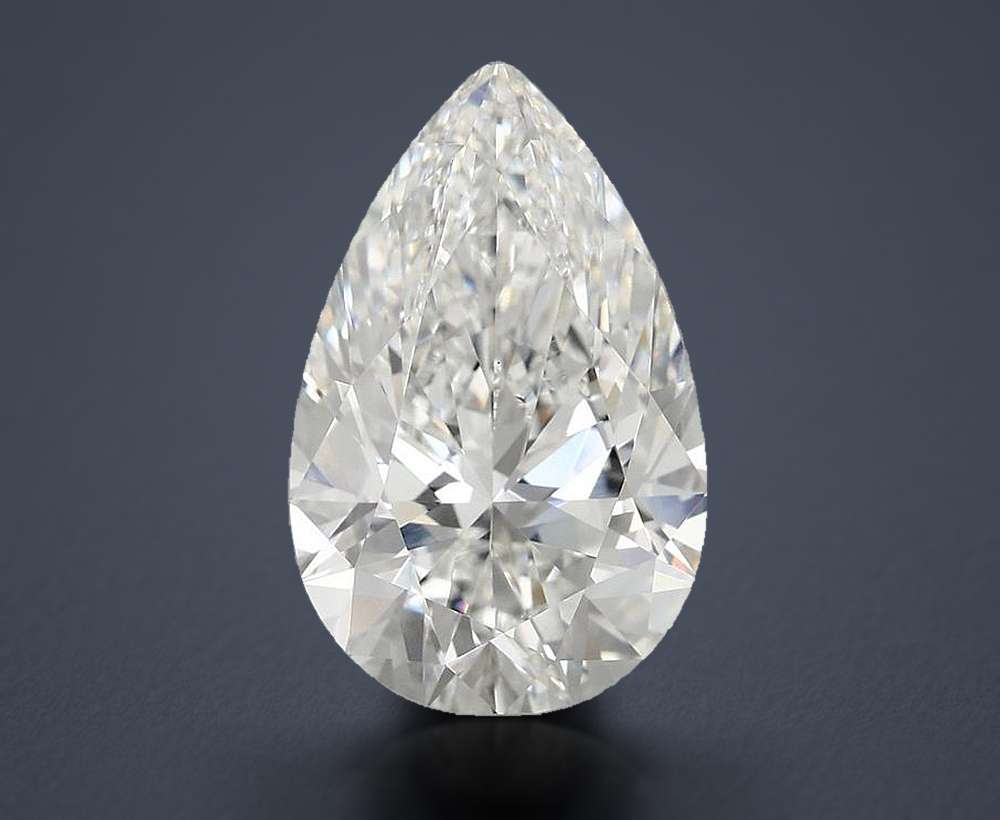5.00 Carat Pear Lab Diamond