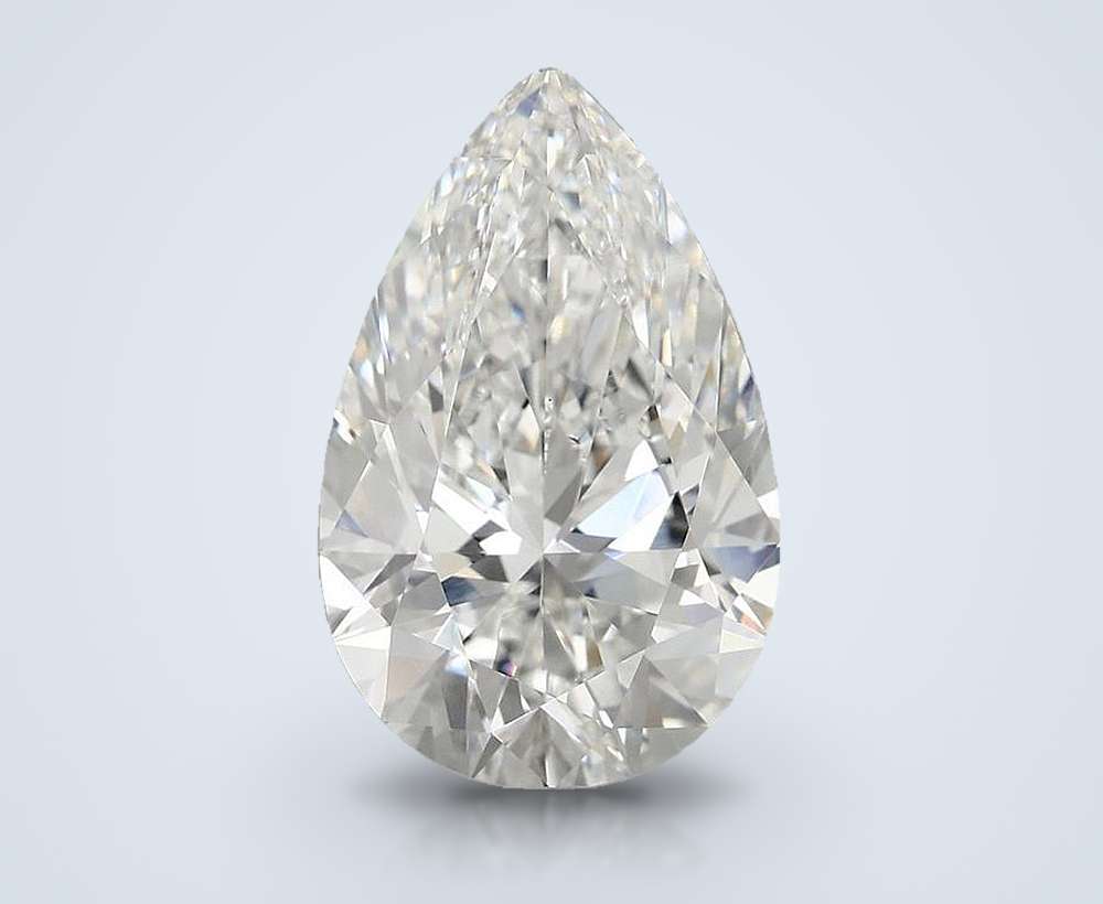 5.00 Carat Pear Lab Diamond