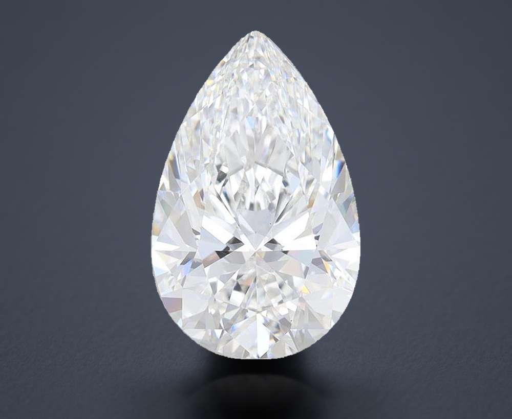 3.87 Carat Pear Lab Diamond