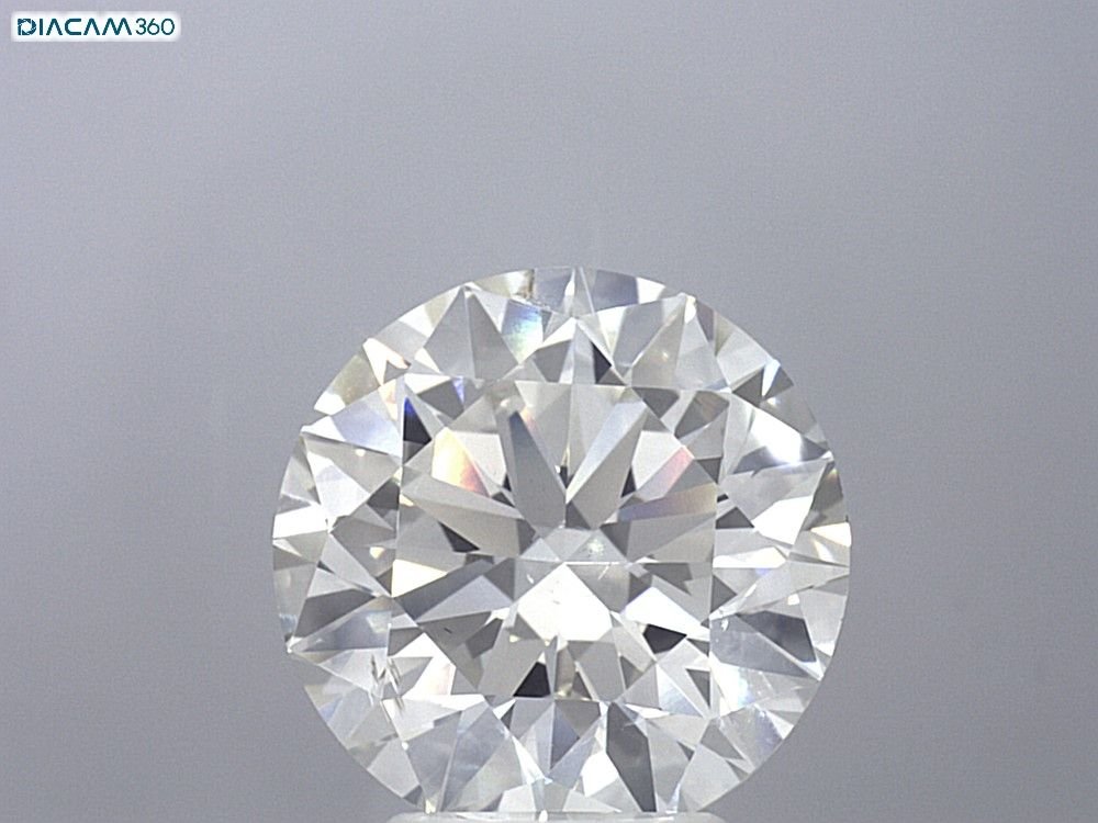 4.94ct I SI1 Rare Carat Ideal Cut Round Diamond
