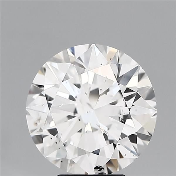5.01ct E SI2 Rare Carat Ideal Cut Round Diamond