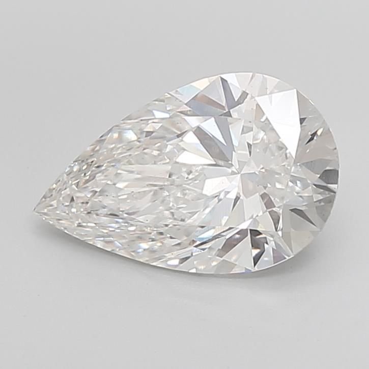 4.06ct F VS2 Rare Carat Ideal Cut Pear Lab Grown Diamond