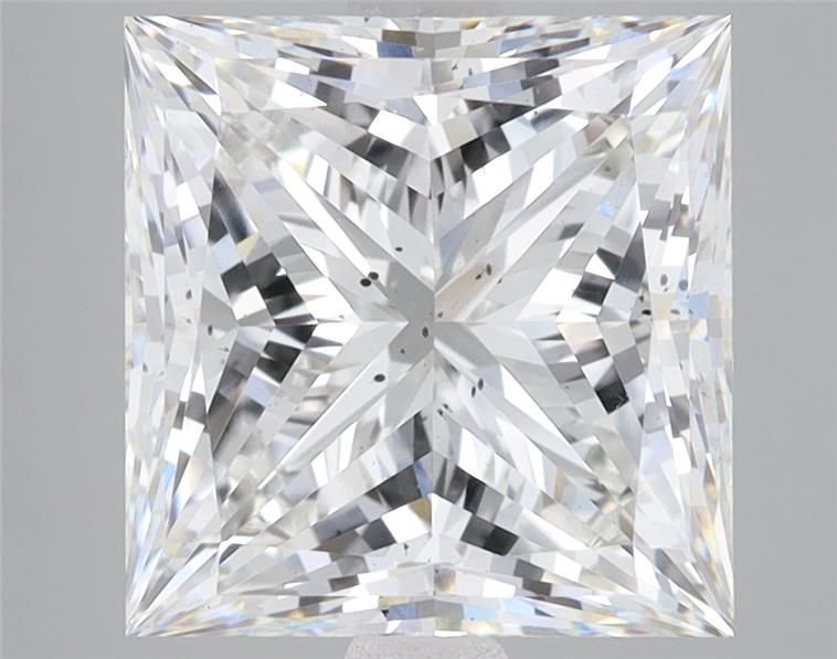 5.10ct F SI1 Very Good Cut Princess Lab Grown Diamond