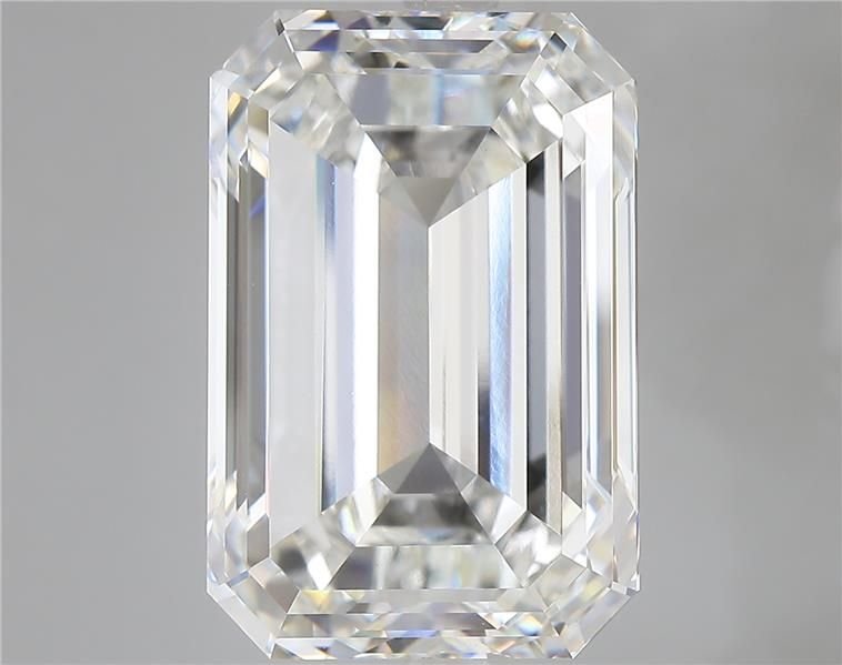 15.66ct F VVS2 Rare Carat Ideal Cut Emerald Lab Grown Diamond