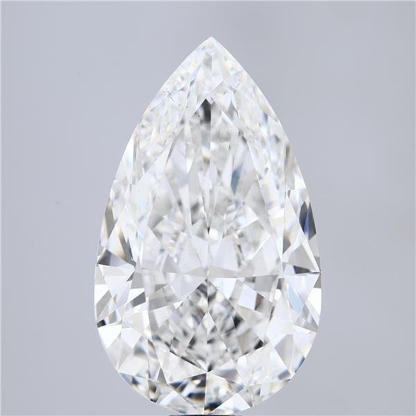 25.02ct F VS1 Rare Carat Ideal Cut Pear Lab Grown Diamond