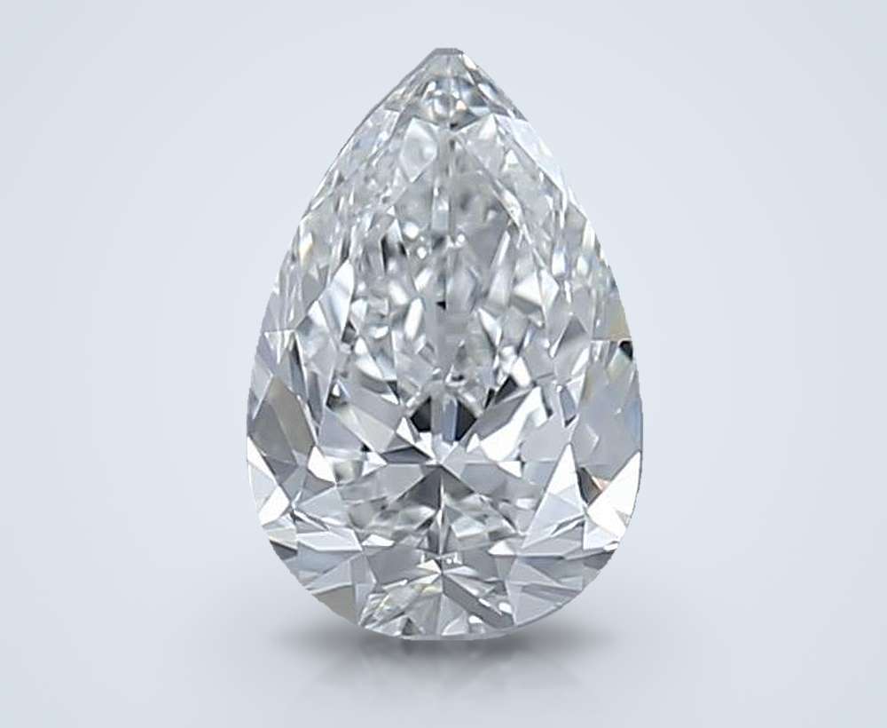 0.90 Carat Pear Natural Diamond
