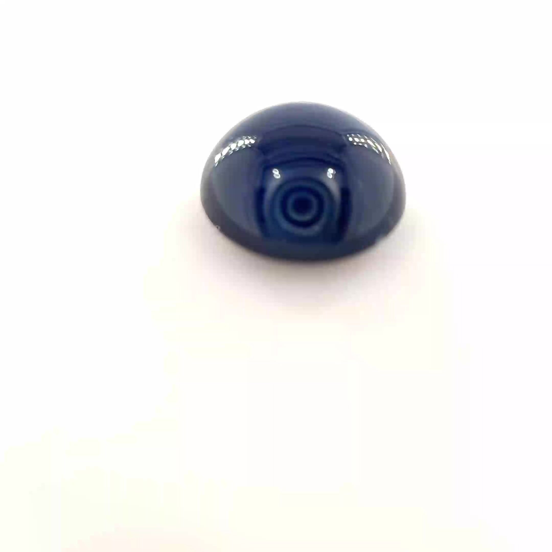 2.52 Carat Deep Blue Round Sapphire