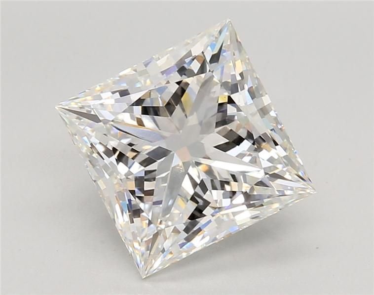 4.57ct F VS1 Rare Carat Ideal Cut Princess Lab Grown Diamond