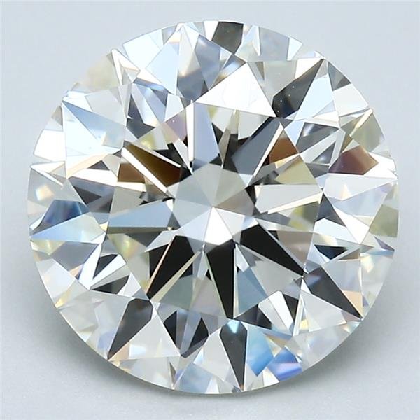 4.05ct K VVS2 Rare Carat Ideal Cut Round Diamond