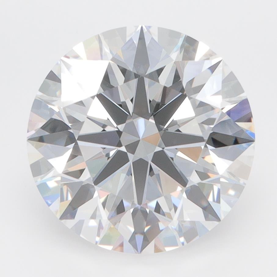 4.06ct D VVS1 Rare Carat Ideal Cut Round Lab Grown Diamond