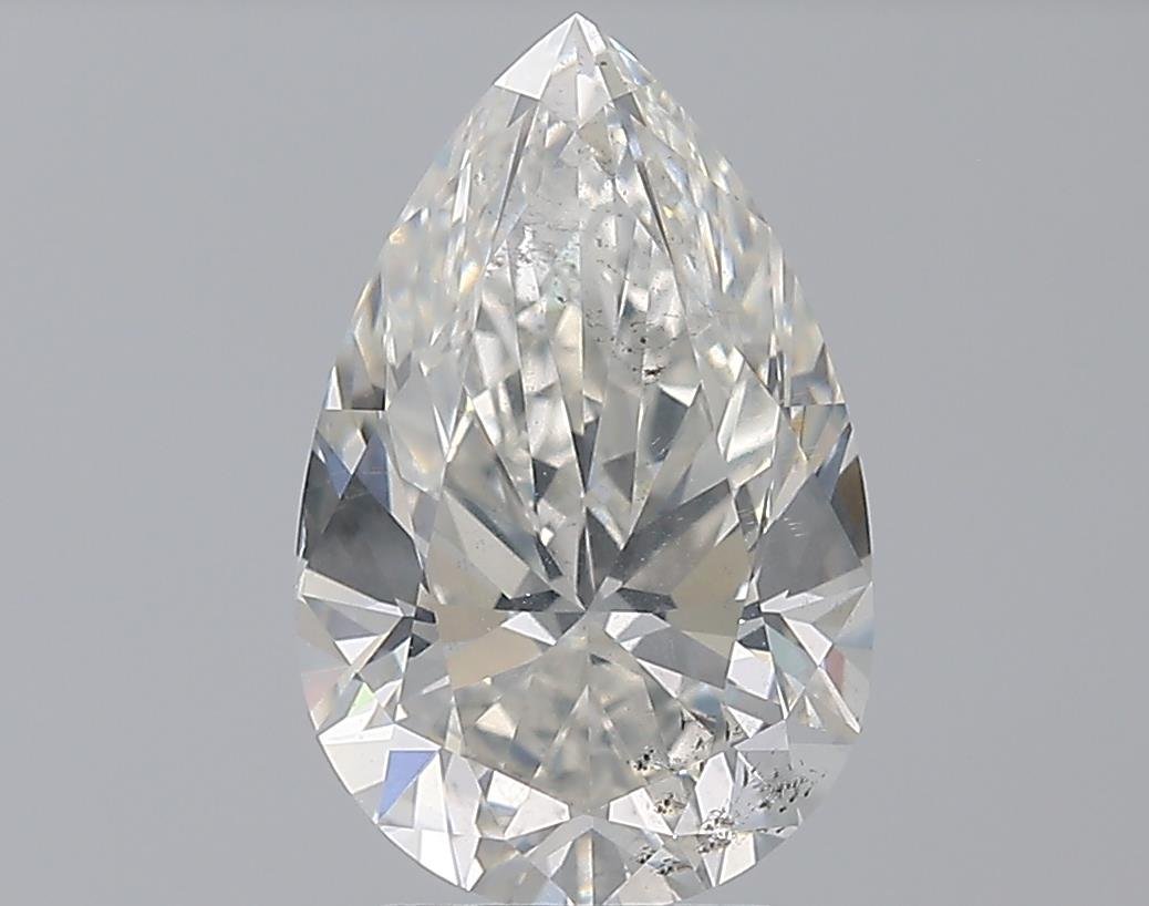 3.01ct H SI2 Rare Carat Ideal Cut Pear Diamond