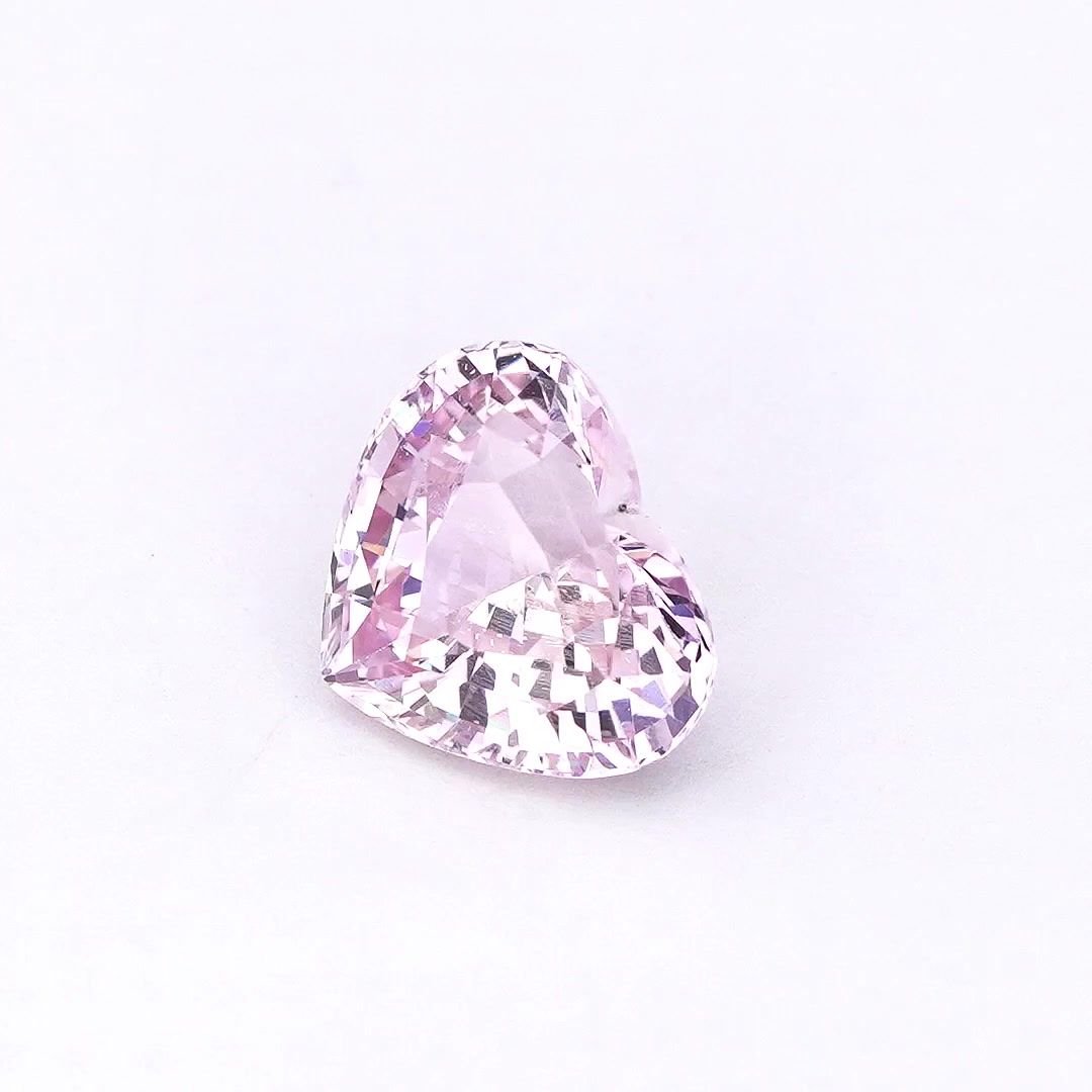 1.55 Carat Pink Heart Sapphire