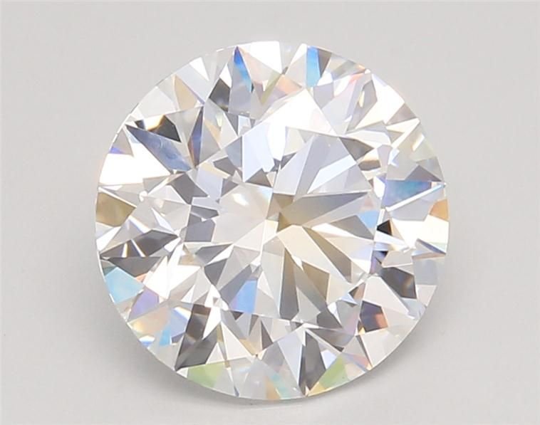 3.06ct D VVS2 Rare Carat Ideal Cut Round Lab Grown Diamond