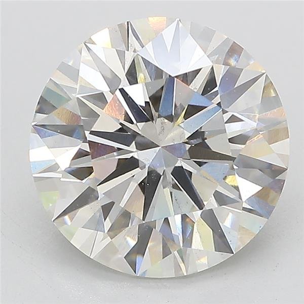 4.41ct G SI1 Rare Carat Ideal Cut Round Lab Grown Diamond