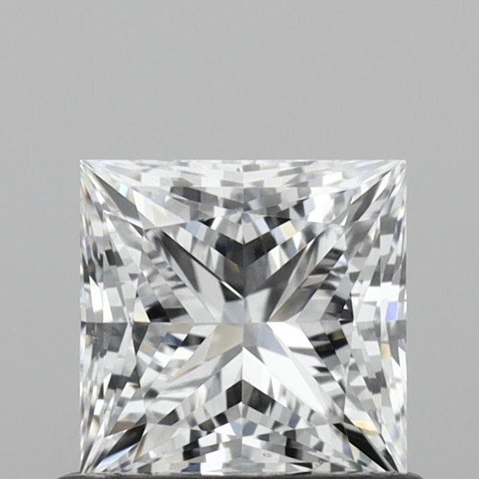 0.79ct E VVS2 Rare Carat Ideal Cut Princess Lab Grown Diamond