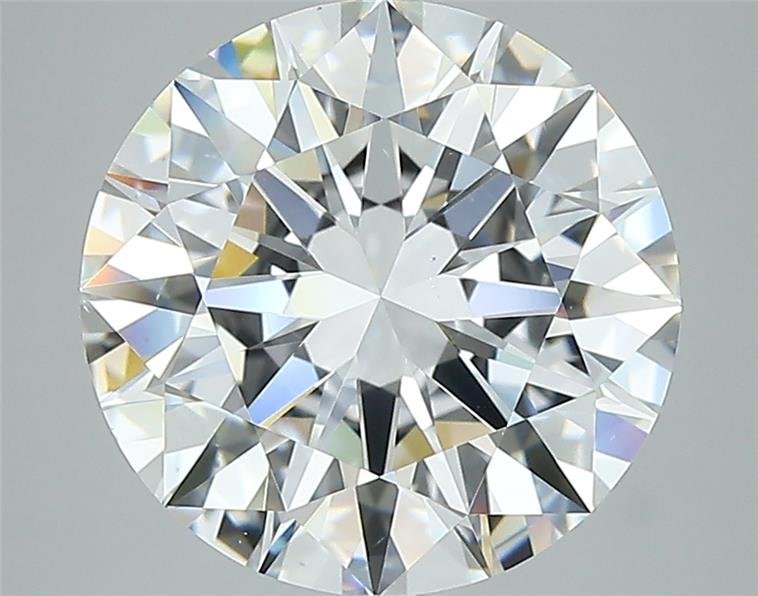 4.02ct F VS2 Rare Carat Ideal Cut Round Diamond