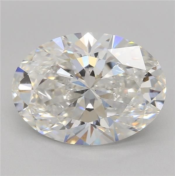 3.01ct F VS1 Rare Carat Ideal Cut Oval Lab Grown Diamond