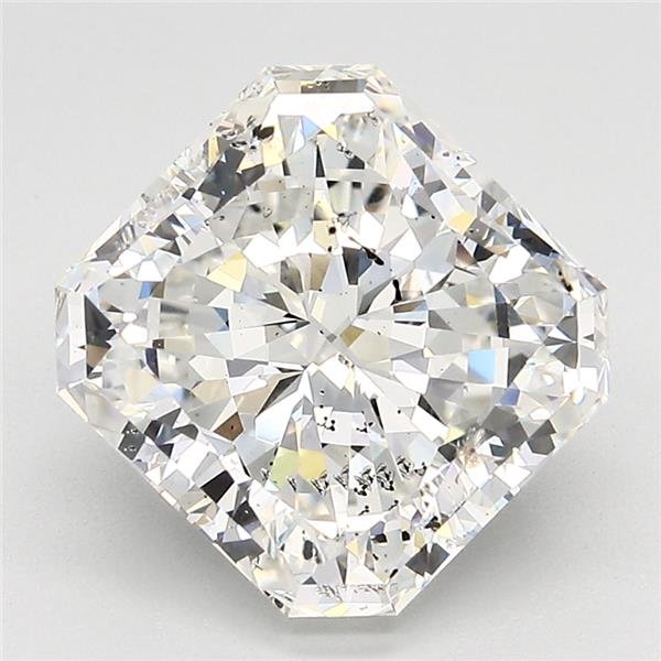 5.05ct H SI2 Rare Carat Ideal Cut Radiant Diamond