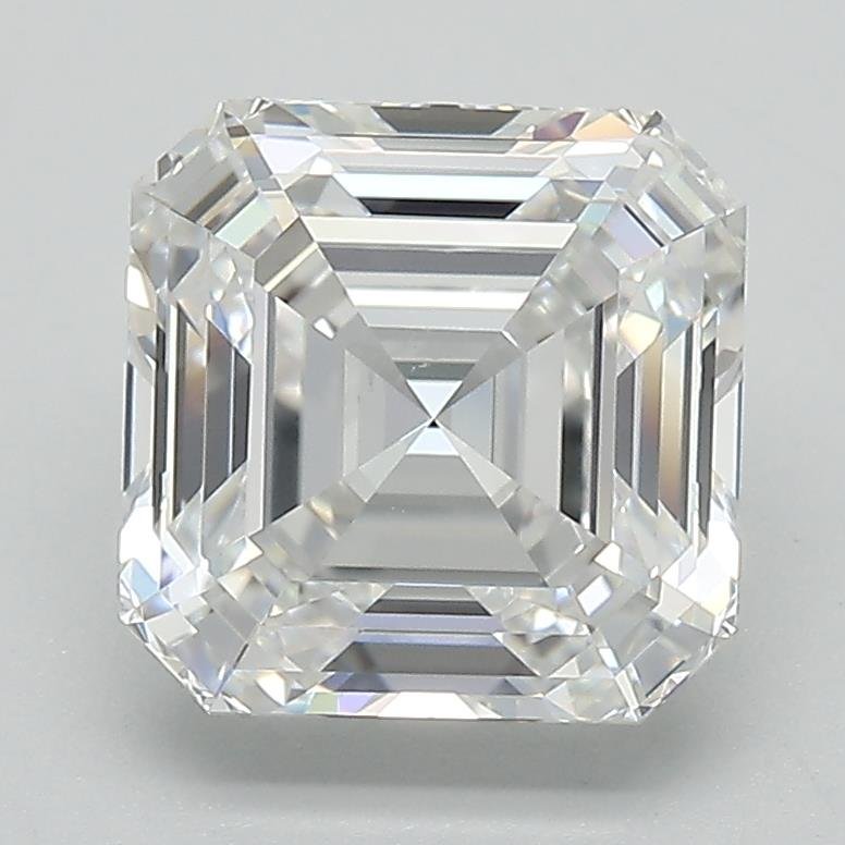 3.08ct F VVS1 Rare Carat Ideal Cut Asscher Lab Grown Diamond