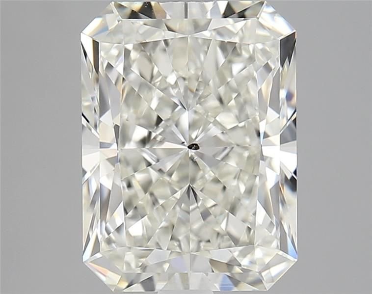 3.03ct J SI1 Rare Carat Ideal Cut Radiant Diamond