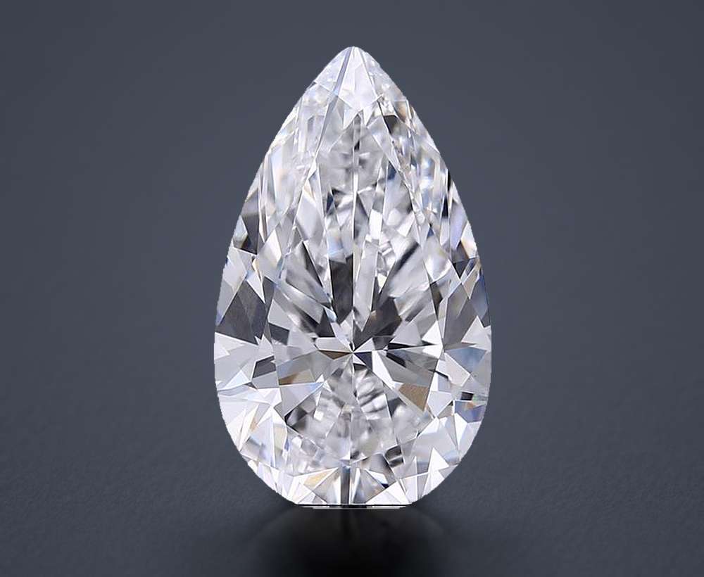 3.70 Carat Pear Lab Diamond