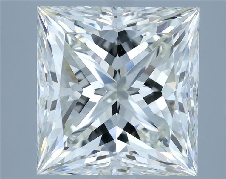 5.04ct K VS2 Rare Carat Ideal Cut Princess Diamond