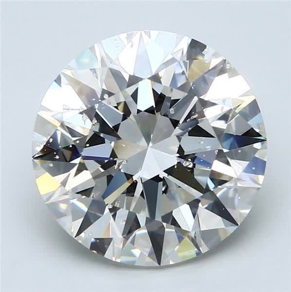 8.13ct H SI2 Rare Carat Ideal Cut Round Diamond