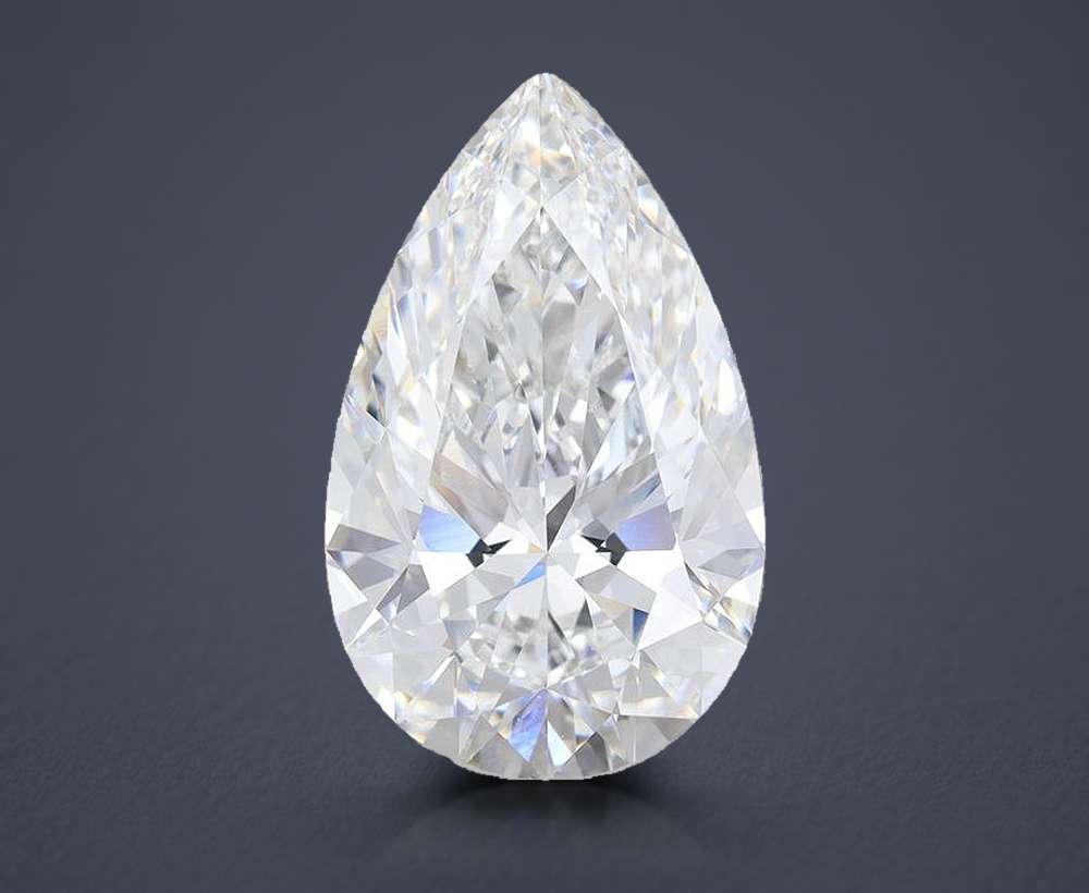 8.60 Carat Pear Lab Diamond