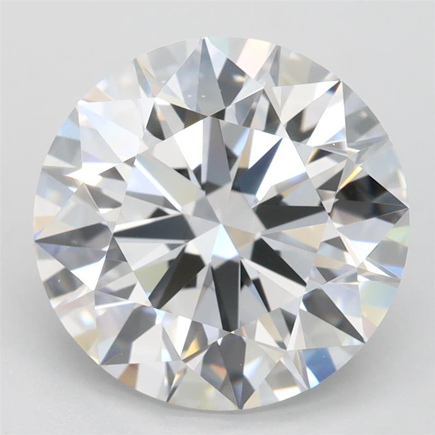 3.49ct D IF Rare Carat Ideal Cut Round Lab Grown Diamond