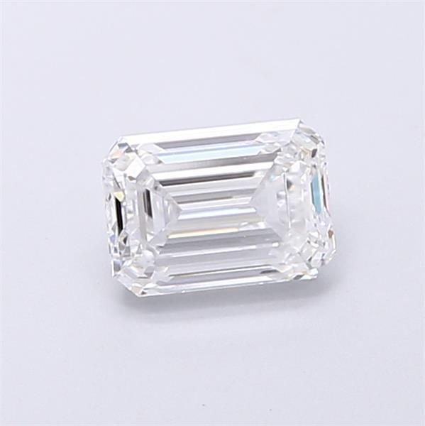 0.91ct D VVS1 Very Good Cut Emerald Lab Grown Diamond