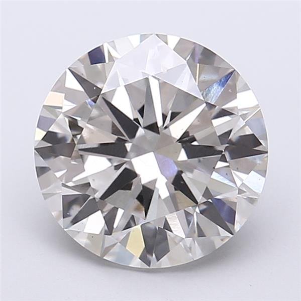 3.01ct H VS2 Excellent Cut Round Lab Grown Diamond