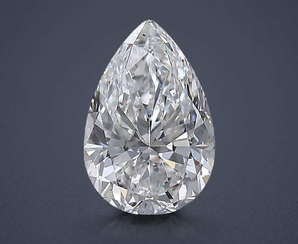 1.71 Carat Pear Natural Diamond