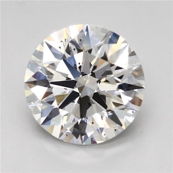 2.09ct E SI2 Rare Carat Ideal Cut Round Lab Grown Diamond