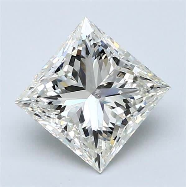 2.00ct K SI2 Very Good Cut Princess Diamond