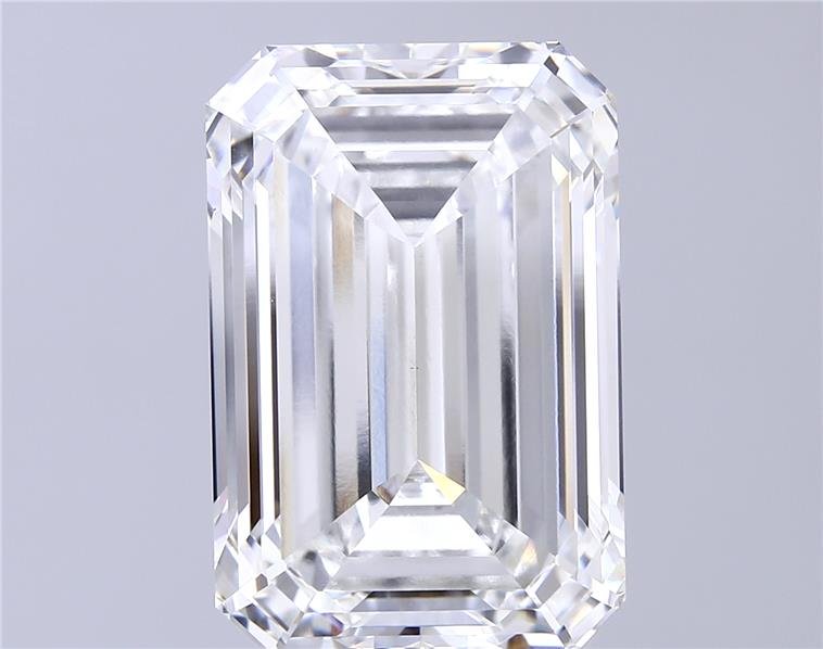16.09ct F VVS2 Rare Carat Ideal Cut Emerald Lab Grown Diamond