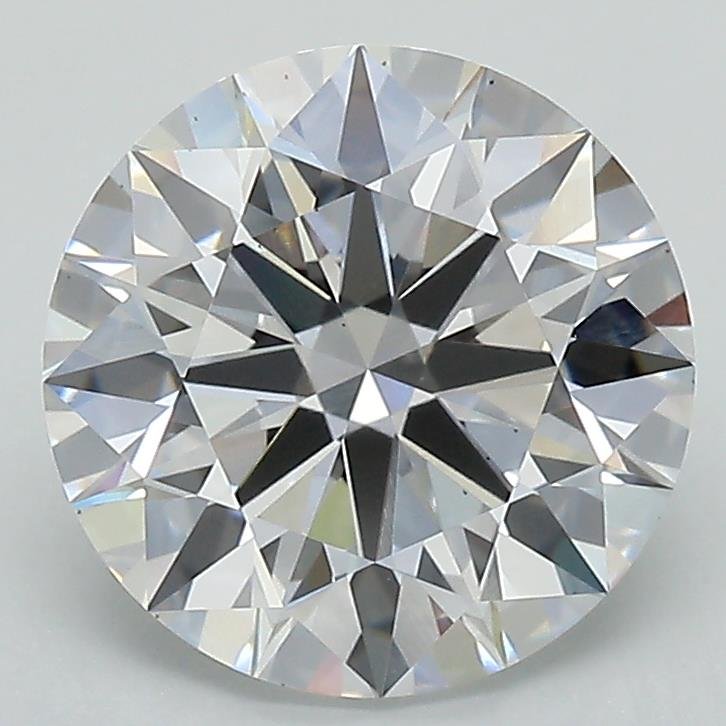 4.07ct D VS2 Rare Carat Ideal Cut Round Lab Grown Diamond