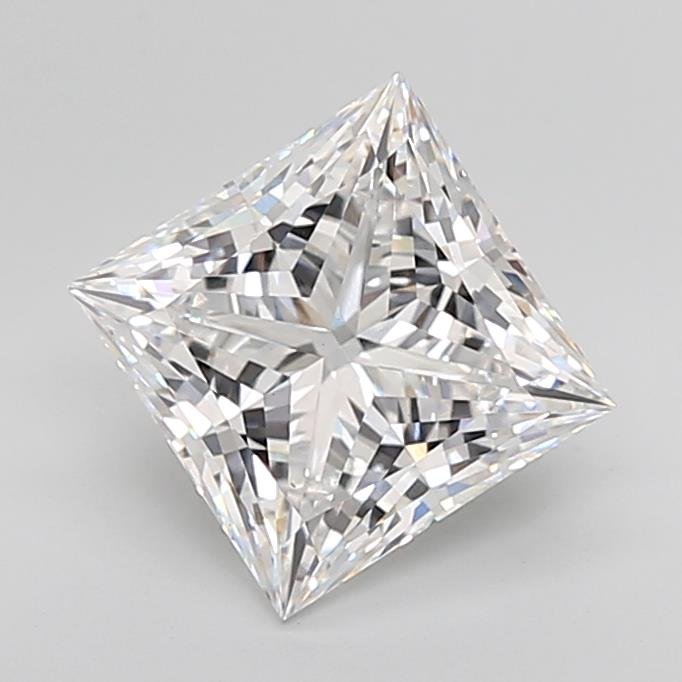 4.02ct D VS1 Rare Carat Ideal Cut Princess Lab Grown Diamond