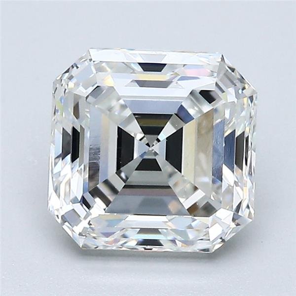 2.15ct F VS2 Very Good Cut Asscher Diamond